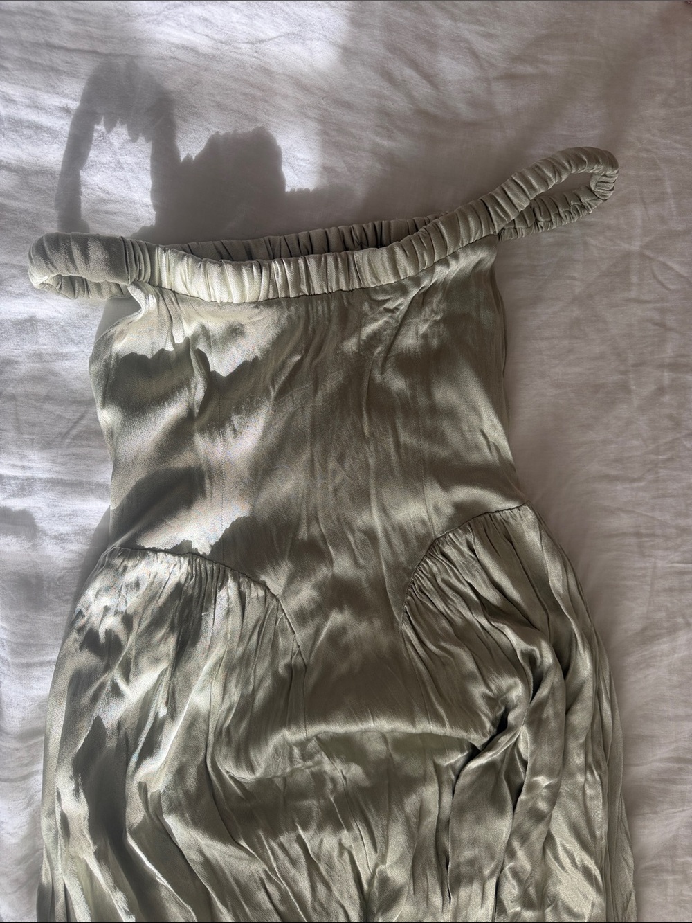 Meshki Sage Sleeveless drop waist gown - Picture 6 of 7